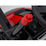 Elektrický traktor/bager - červený